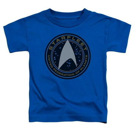

Trevco CBS1785-TT-1 Star Trek Beyond & Starfleet Patch Toddler Short Sleeve T-Shirt Royal Blue - Small - 2 Toddler