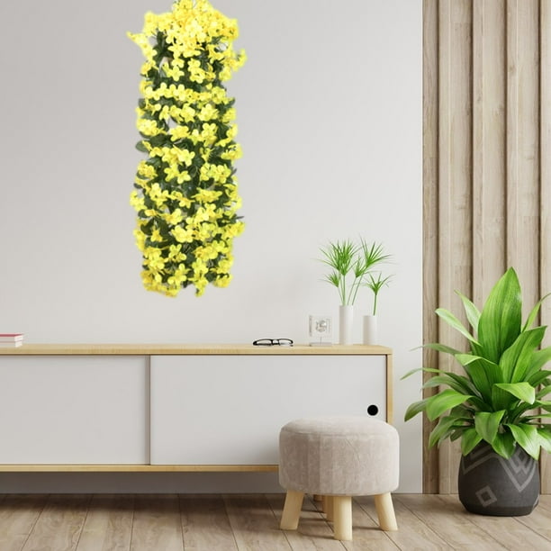 Guirnalda de flores artificiales de 2,25 pies con rosas, guirnalda de rosas falsas, enredaderas florales para decoración de bodas, fiestas en casa, caminos de mesa, enredaderas de flores artificiales