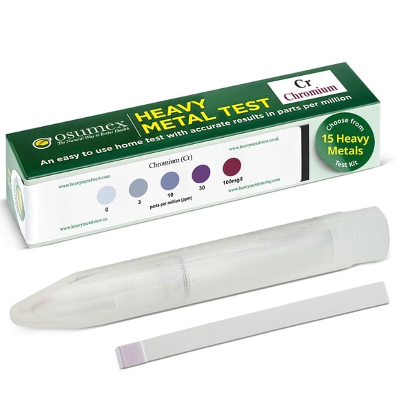 Heavy Metals Test Kit Chromium Kit 1 Pack - Heavy Metal Water Testing Kit, Chromium Water Testing Kits for Drinking Water, Food, Urine, Waste Water, & Other Materials, at Home Drinking Water Test Kit