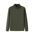 thumbnail image 2 of pstuiky camisa de manga larga para hombre, Blusa/camisa informal y moderna de color liso con cuello alto, manga larga y bolsillo con cremallera para hombre camisetas de hombre xl, 2 of 6