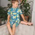 thumbnail image 4 of Balery Cute Polar Bear Fishing Conjunto de Pijama Infantil de Manga Corta con Estampado – Ropa de Dormir de Algodón Suave-Medium, 4 of 6