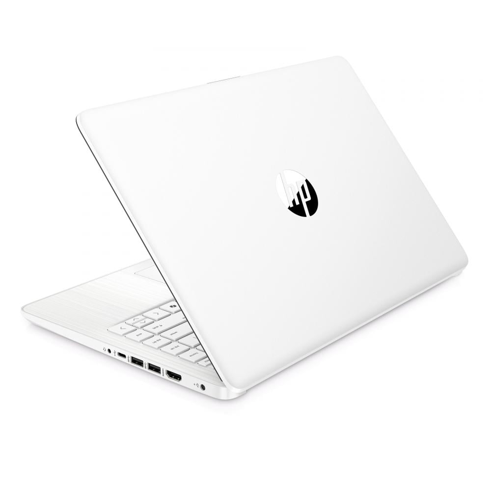 HP 14" HD Touchscreen Laptop with Copilot Intel N150 4GB RAM 128GB SSD Snowflake White + HP Wireless Mouse + One Year M365 Subscription
