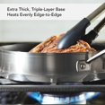 thumbnail image 4 of KitchenAid 3-Ply Base Stainless Steel Nonstick Round Grill Pan, 10.25-Inch, Brushed Stainless Steel, 4 of 6