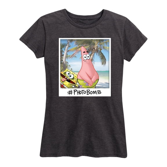 SpongeBob SquarePants - Photobomb - Women's Short Sleeve Graphic T-Shirt