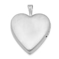 thumbnail image 3 of FJC Finejewelers Sterling Silver 20mm D/c Heart Locket Necklace, 3 of 5