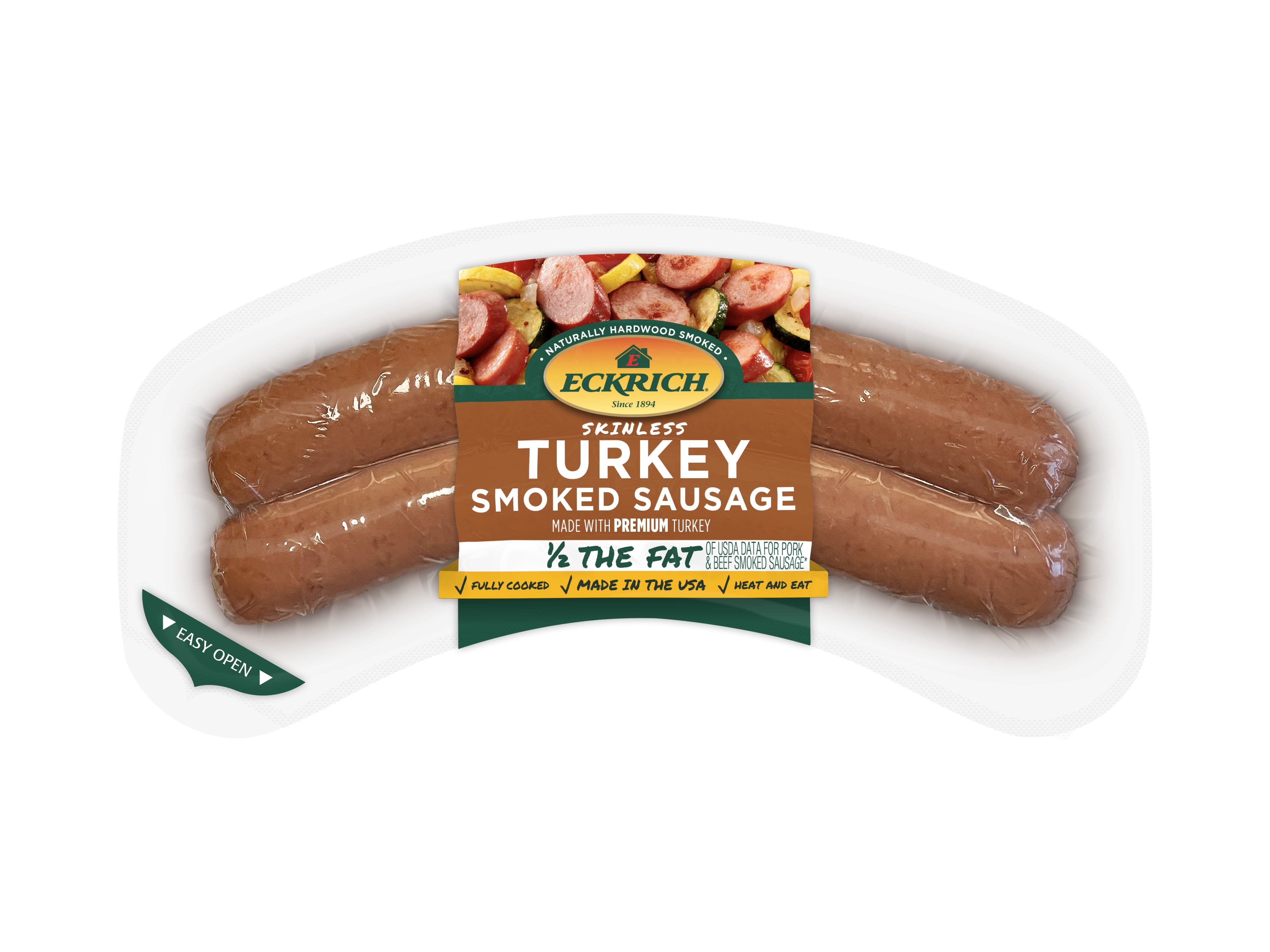 Eckrich Skinless Turkey Smoked Sausage, 13 oz