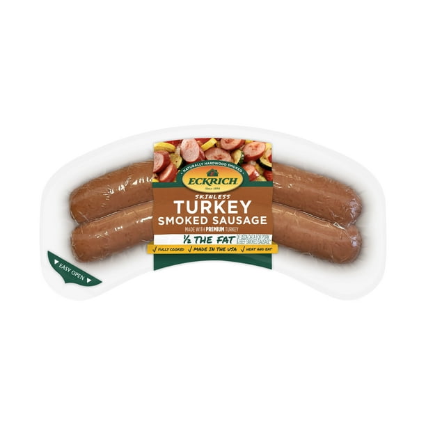 Eckrich Skinless Turkey Smoked Sausage, 13 oz