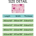 thumbnail image 3 of FREEAM Soft Rug Large Area Rugs, Pink Love Hearts Comfortable Indoor Carpet, Baby Play Mat for Living Room Bedroom Nursery Home Decor Floor Mat 72x48inch, 3 of 6