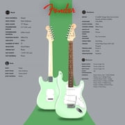 Fender Squier Stratocaster - Surf Green w/ Amplifier