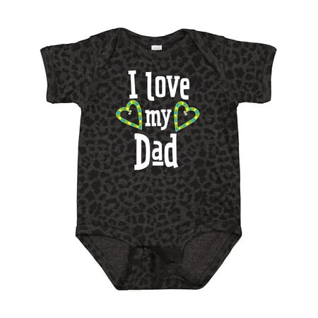 

Inktastic I Love My Dad- Hearts Gift Baby Boy or Baby Girl Bodysuit
