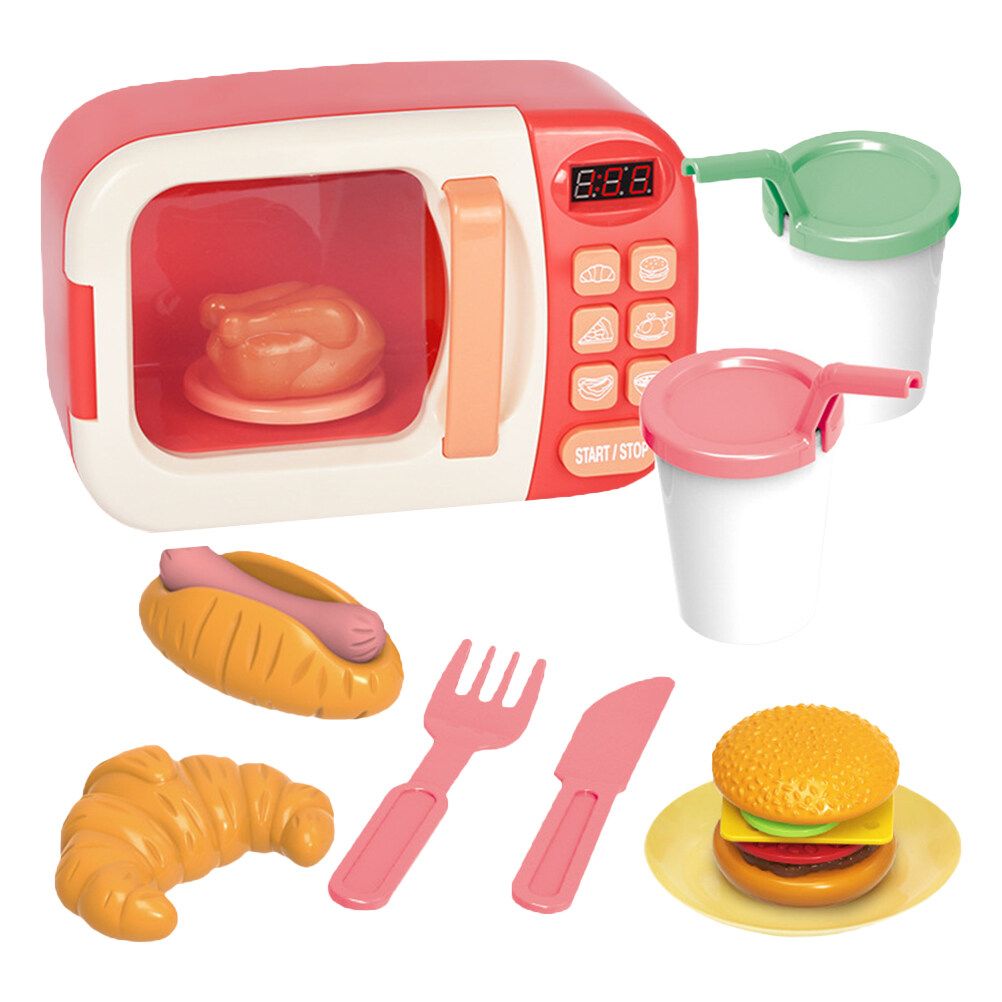 NUOLUX 1 Set Children Microwave Oven Toys Realistic Kitchen Appliances