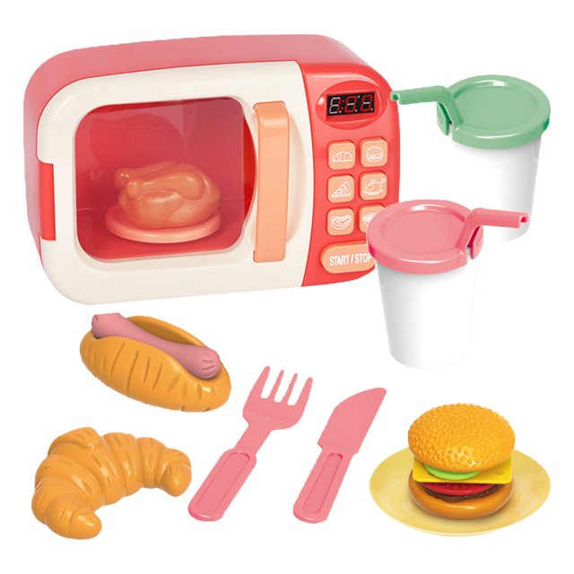 NUOLUX 1 Set Children Microwave Oven Toys Realistic Kitchen Appliances