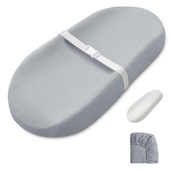Cambiador para bebés Blissful Diary de muselina con forro impermeable