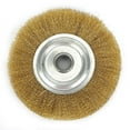 thumbnail image 2 of 5 Inch Pure Copper Wire Wheel Brass Brush For Bench Grinder Metal Polishing, 2 of 8