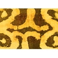 thumbnail image 1 of Ahgly Company Indoor Rectangle Abstract Yellow Modern Area Rugs, 2' x 5', 1 of 4
