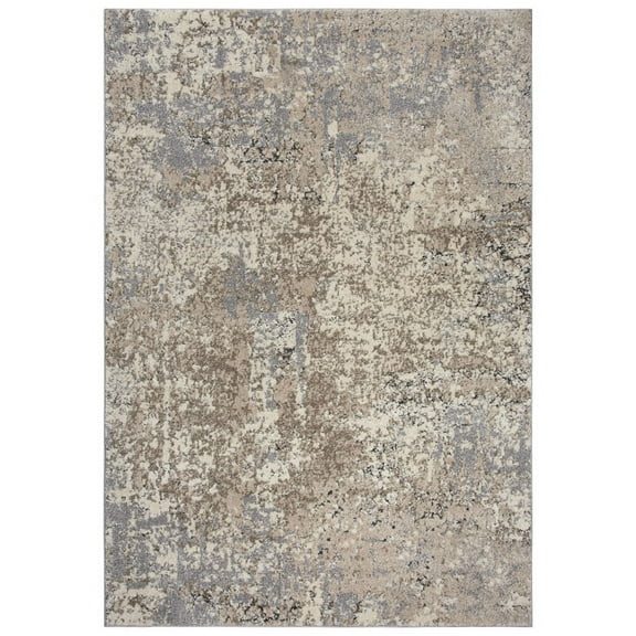 Gatney Rugs Dulce Area Rug VCA108 Cream Distressed Shaded 6' 7" x 9' 6" Rectangle