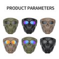 thumbnail image 1 of Sturdy Skull Mask Riding Mask Safety Road Riding UV Motorbike Glasses Outdoor Riding Glasses Windproof, 1 of 2