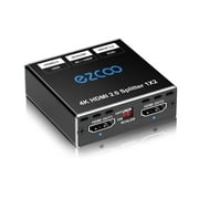 EZCOO HDMI Splitter 1x2 to HDMI to HDMI Cable Splitter with Micro-USB Cable