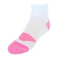 thumbnail image 3 of Hanes Girls Ankle Socks, 12 Pairs, Moisture-Wicking, Cushioned, Breathable Mesh, 3 of 7