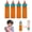 Orange, variant on Magic Disappearing Liquid Doll Feeding Bottles Plastic Simulation Milk Bottle Props 4 Pcs