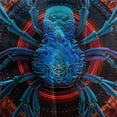 thumbnail image 5 of 2/3pcs Bedding Set 3D Spider Printed Comforter Cover Pillowcase Boy Man Cool Bedroom Decor,California King (98"x104"), 5 of 6