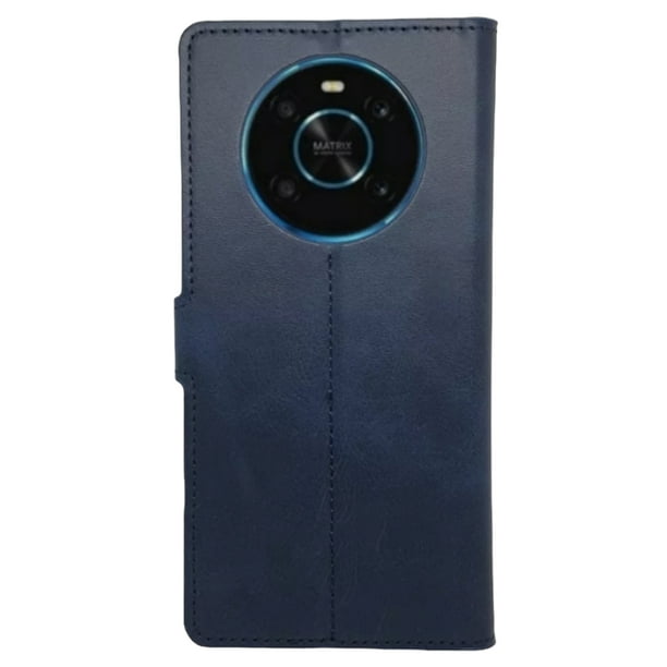 Funda Cartera Suave Cely Vesmir Para Honor X9 Azul Marino Con 2 micas