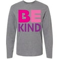 thumbnail image 3 of Inktastic Be Kind Logo in Pink and Purple Long Sleeve T-Shirt, 3 of 5