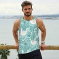 thumbnail image 6 of Salouo Swan And Flowers4 for Men's Tank Tops,Sleeveless Muscle Shirts for Men Quick Dry Workout Tank Top Gym Muscle Tee Fitness Bodybuilding Sleeveless T Shirt-Medium, 6 of 7