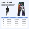 thumbnail image 4 of Sikiie Colorful Haired White Horse Mens Pajama Pants Sleep & Lounge Pants, PJ Bottoms With elastic waistb and Pockets Medium, 4 of 6