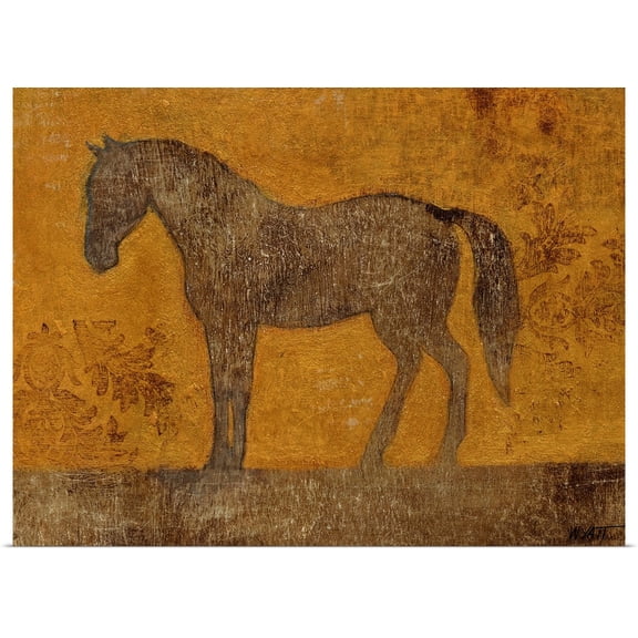 Great BIG Canvas | Rolled Norman Wyatt Poster Print entitled Oxidized Horse II