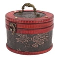 thumbnail image 4 of Caja decorativa de almacenamiento de joyería vintage, 2 piezas, caja de tesoro de madera vintage, caja de joyería con relieve floral, verdadera excelencia Jadeshay A, 4 of 8