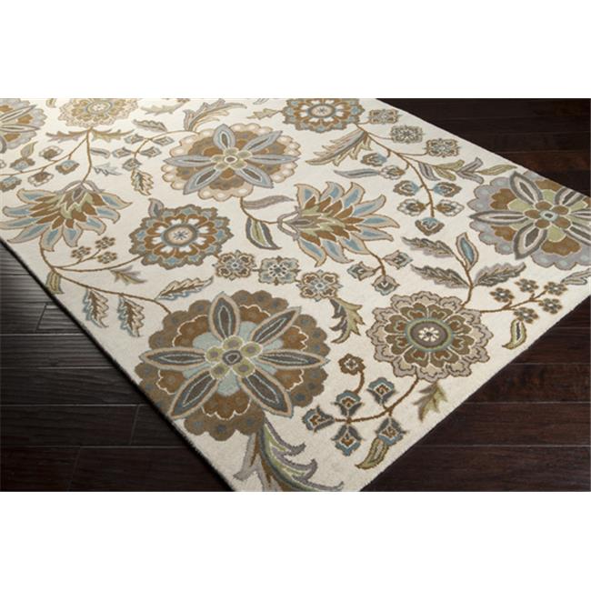 Surya Rug ATH5063312 3 x 12 ft. Transitional Runner White and Ivory
