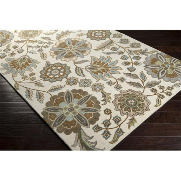 Surya Rug ATH5063312 3 x 12 ft. Transitional Runner White and Ivory