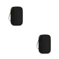 thumbnail image 2 of Cateissary Bolsa de almacenamiento para cables de auriculares, para viajes, senderismo, pesca, red interior portátil, organizador de auriculares, Negro 2piezas, 2 of 6