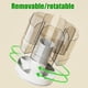 thumbnail image 2 of Organizador de Lápices Giratorio, 6 Compartimentos, Giratorio de 360°, Caja de Almacenamiento de Cosméticos Desmontable, Cepillo de Maquillaje Giratorio Redondo, B, 2 of 7