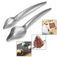 thumbnail image 2 of Juego de 2 cucharas decorativas de precisión para dibujo culinario, herramientas especiales culinarias de acero inoxidable para decorar platos, 2 of 5