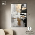 thumbnail image 5 of Nocturnal Alloy Canvas Earth Tone Boho Art by Art Remedy, Black Frame, 36 x 54, 5 of 7
