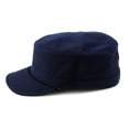 thumbnail image 3 of NYFASHION101 Fashionable Solid Color Unisex Fitted Army Military Cadet Cap, Navy, S, 3 of 4