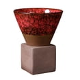 thumbnail image 3 of Ceramic Coffee Mug, Rough Ceramic Tea Cup Without Handles, Creative Retro Ceramic Tea Cup for Office Hotel Restaurant Cappuccino Red, 3 of 8