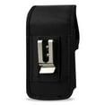 thumbnail image 4 of Vertical Black Rugged Canvas Case Pouch Holster for BLU Advance L4 ,w/ Metal Clip and Belt Loop.   + MYNETDEALS Stylus, 4 of 4
