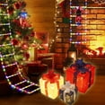 thumbnail image 6 of Deeceymbur Remote Control Led Christmas Light Box Set of 3 Outdoor Elevated Decoration Christmas Gift Boxes Decoration for indoor Outdoor Holiday Display Multicolor-C, 6 of 6
