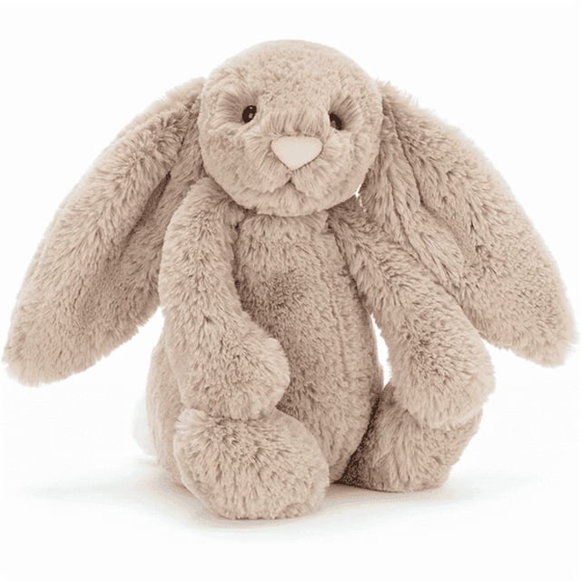 Jellycat Bashful Conejo Beige de Peluche, Mediano 12 pulgadas - Juguete de Peluche de Conejo y Conejito