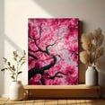 thumbnail image 6 of UXIEQU Pink Cherry Blossom Tree Canvas Wall Art 15.75x11.81 Inches, 6 of 8
