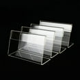 thumbnail image 6 of 50Pcs Clear Signage Card Holder Poster Holder Plastic Mini Label Holder Acrylic Card Display Stand 2x4cm,50 * desk card,Transparent, 6 of 7