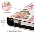 thumbnail image 3 of FORMRS 3 Ring Photo Album 4"x6" Self Adhesive Large Capacity PU Leather Cover, Green Christmas Houses, 3 of 8