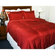 Microfiber Down Alternative Comforter, Red - Full/Queen