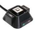 thumbnail image 1 of Tmvgtek Mini Interruptor De Montaje En Escritorio Para Pc, Cable Extensor, Puerto Usb Dual, Enchufe De Audio, Interruptor Para Pc, 1 of 6