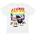 thumbnail image 2 of Men's Checkered Flag Sports White NASCAR Love Wins Pride T-Shirt, 2 of 3
