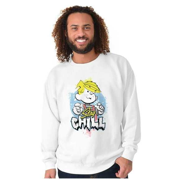 Cool Dennis The Menace Stay Chill Unisex Plus Size Sweatshirt Brisco Brands 4X