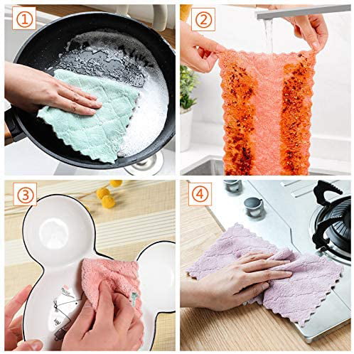 Car Window Gifts Kitchen Highly Absorbent Microfiber Cleaning Cloths 11.8 x 11.8 inch Cleaning Supplies Micro Fiber Cleaning Towels 12Pcs Lint Free for House 